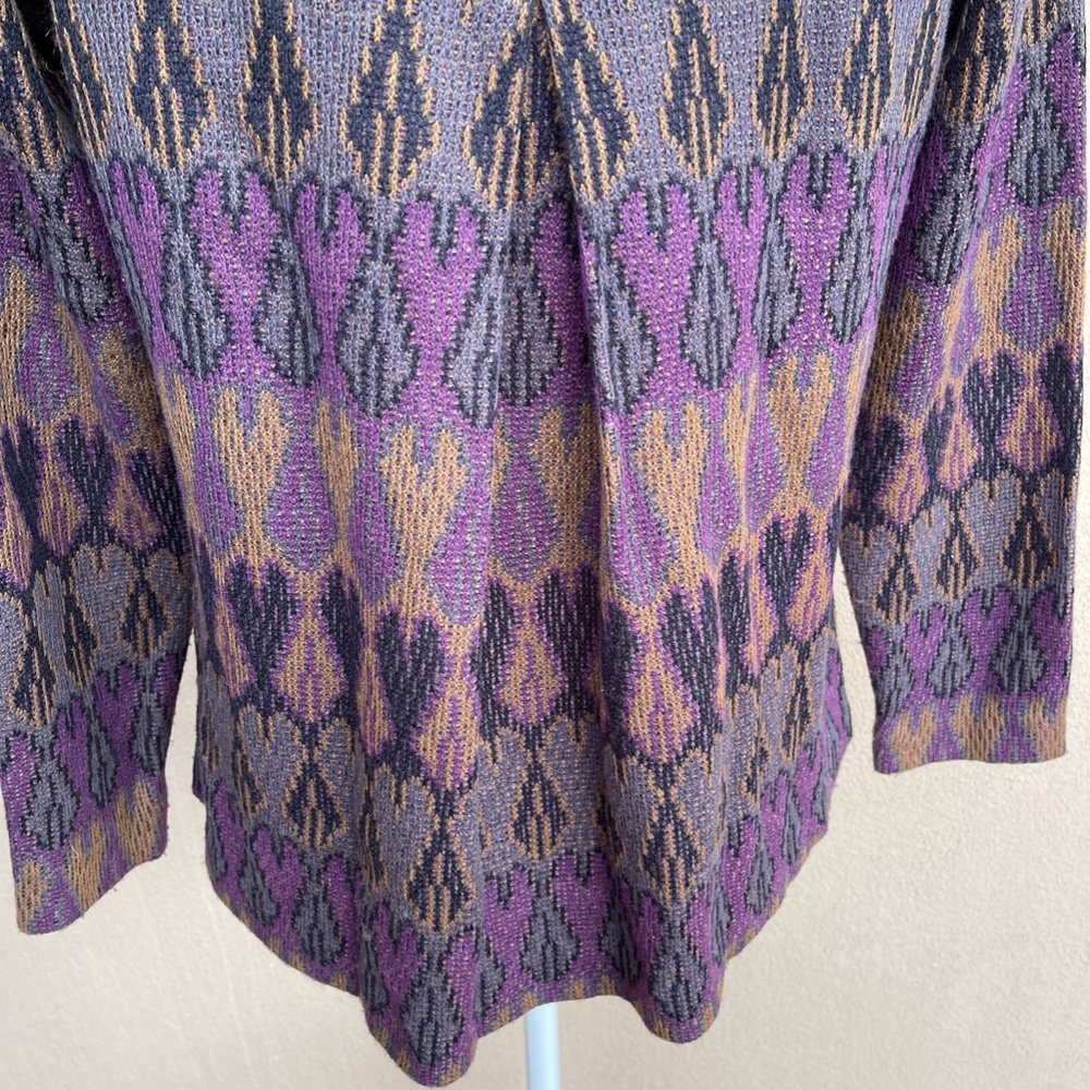 Exclusively Mistook Multi-Colored Full Zip Cardig… - image 8